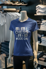 Royal Blue Regular Fit Tshirt - Chess Mode On Women Regular Fit Tshirt 180 Design | Women Fashion