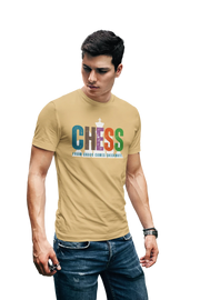 Comfortable Men Regular Fit Tshirt in Beige - 180 GSM | Fullmoon Styles