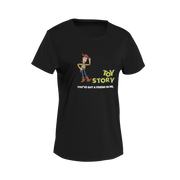 Women Regular Fit Tshirt - Toy Story Woody Women Regular Fit Tshirt 180 Black | Fullmoon Styles