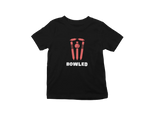 Kids Regular Fit Tshirt - Bowled Kids Regular Fit Tshirt 180 Black | Fullmoon Styles