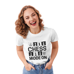 Chess Mode On Women Regular Fit Tshirt 180 White Regular Fit Tshirt - Premium Cotton Women Wear