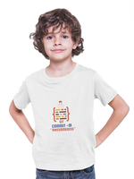 Premium White Regular Fit Tshirt for Kids - 180 GSM Cotton | Fullmoon Styles