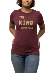 Maroon Regular Fit Tshirt - King Never Falls Women Regular Fit Tshirt 180 Design | Women Fashion
