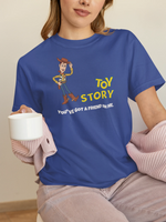 Toy Story Woody Women Regular Fit Tshirt 180 Royal Blue Regular Fit Tshirt - Premium Cotton Women Wear
