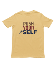 Beige Regular Fit Tshirt - Push Yourself Women Regular Fit Tshirt 180 Design | Women Fashion