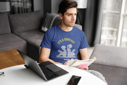 Good Day To Read Men Regular Fit Tshirt 180 Royal Blue Regular Fit Tshirt - Premium Cotton Men Wear