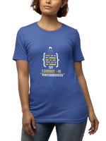 Comfortable Women Regular Fit Tshirt in Royal Blue - 180 GSM | Fullmoon Styles
