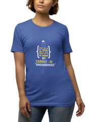 Comfortable Women Regular Fit Tshirt in Royal Blue - 180 GSM | Fullmoon Styles