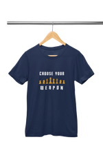 Premium Navy Blue Regular Fit Tshirt for Men - 180 GSM Cotton | Fullmoon Styles