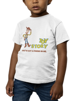 White Regular Fit Tshirt - Toy Story Woody Kids Regular Fit Tshirt 180 Design | Kids Fashion