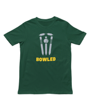 Women Regular Fit Tshirt - Bowled Women Regular Fit Tshirt 180 Bottle Green | Fullmoon Styles