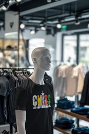 Black Regular Fit Tshirt - Chaos Checkmate Men Regular Fit Tshirt 180 Design | Men Fashion