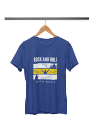 Premium Royal Blue Regular Fit Tshirt for Women - 180 GSM Cotton | Fullmoon Styles