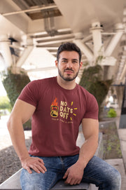 Comfortable Men Regular Fit Tshirt in Maroon - 180 GSM | Fullmoon Styles