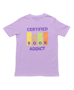 Certified Book Addict Men Regular Fit Tshirt 180 Lavender Regular Fit Tshirt - Premium Cotton Men Wear