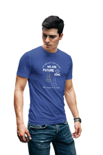 Royal Blue Regular Fit Tshirt - We Are Future Kings Men Regular Fit Tshirt 180 Design | Men Fashion