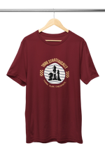 Premium Maroon Regular Fit Tshirt for Men - 180 GSM Cotton | Fullmoon Styles