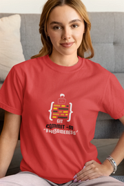 Comfortable Women Regular Fit Tshirt in Red - 180 GSM | Fullmoon Styles