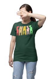Chess Women Regular Fit Tshirt 180 Bottle Green Regular Fit Tshirt - Premium Cotton Women Wear