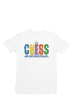 Men Regular Fit Tshirt - Chaos Checkmate Men Regular Fit Tshirt 180 White | Fullmoon Styles