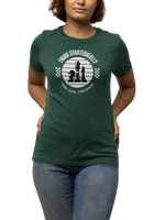 Premium Bottle Green Regular Fit Tshirt for Women - 180 GSM Cotton | Fullmoon Styles