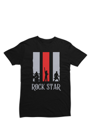 Women Regular Fit Tshirt - Rock Star Women Regular Fit Tshirt 180 Black | Fullmoon Styles