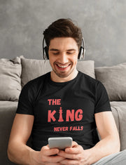 Comfortable Men Regular Fit Tshirt in Black - 180 GSM | Fullmoon Styles