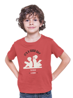 Comfortable Kids Regular Fit Tshirt in Red - 180 GSM | Fullmoon Styles
