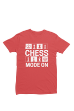 Men Regular Fit Tshirt - Chess Mode On Men Regular Fit Tshirt 180 Red | Fullmoon Styles