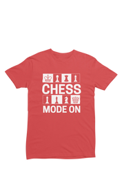 Women Regular Fit Tshirt - Chess Mode On Women Regular Fit Tshirt 180 Red | Fullmoon Styles