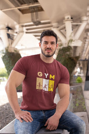 Comfortable Men Regular Fit Tshirt in Maroon - 180 GSM | Fullmoon Styles