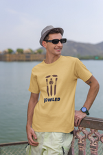 Premium Beige Regular Fit Tshirt for Men - 180 GSM Cotton | Fullmoon Styles