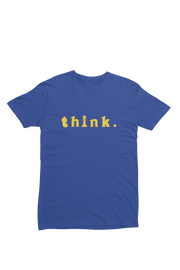 Men Regular Fit Tshirt - Chess Think Men Regular Fit Tshirt 180 Royal Blue | Fullmoon Styles