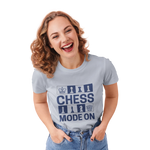 Chess Mode On Women Regular Fit Tshirt 180 Gray Regular Fit Tshirt - Premium Cotton Women Wear