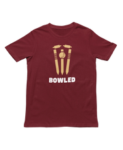 Women Regular Fit Tshirt - Bowled Women Regular Fit Tshirt 180 Maroon | Fullmoon Styles
