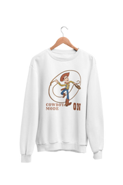 Premium White Regular Fit Sweatshirt for Men - 320 GSM Cotton | Fullmoon Styles