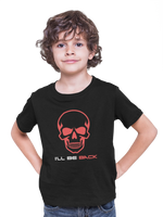 Comfortable Kids Regular Fit Tshirt in Black - 180 GSM | Fullmoon Styles