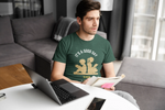 Premium Bottle Green Regular Fit Tshirt for Men - 180 GSM Cotton | Fullmoon Styles