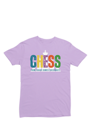 Men Regular Fit Tshirt - Chaos Checkmate Men Regular Fit Tshirt 180 Lavender | Fullmoon Styles