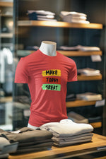 Premium Red Regular Fit Tshirt for Men - 180 GSM Cotton | Fullmoon Styles