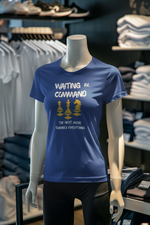 Premium Royal Blue Regular Fit Tshirt for Women - 180 GSM Cotton | Fullmoon Styles