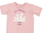 Kids Regular Fit Tshirt - Good Day To Read Kids Regular Fit Tshirt 180 Baby Pink | Fullmoon Styles
