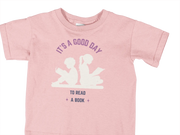 Kids Regular Fit Tshirt - Good Day To Read Kids Regular Fit Tshirt 180 Baby Pink | Fullmoon Styles