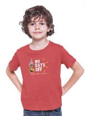 Comfortable Kids Regular Fit Tshirt in Red - 180 GSM | Fullmoon Styles
