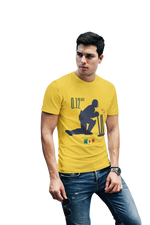 Comfortable Men Regular Fit Tshirt in Yellow - 180 GSM | Fullmoon Styles