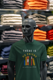 Bottle Green Regular Fit Tshirt - As Loyal As Book Men Regular Fit Tshirt 180 Design | Men Fashion