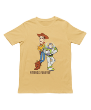Men Regular Fit Tshirt - Woody And Buzz Friends Forever Men Regular Fit Tshirt 180 Beige | Fullmoon Styles