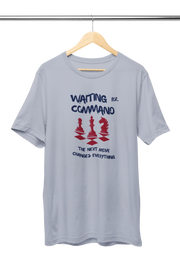 Women Regular Fit Tshirt - Waiting For Command Women Regular Fit Tshirt 180 Gray | Fullmoon Styles