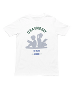 Good Day To Read Men Regular Fit Tshirt 180 White Regular Fit Tshirt - Premium Cotton Men Wear