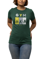 Comfortable Women Regular Fit Tshirt in Bottle Green - 180 GSM | Fullmoon Styles
